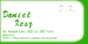 daniel kesz business card